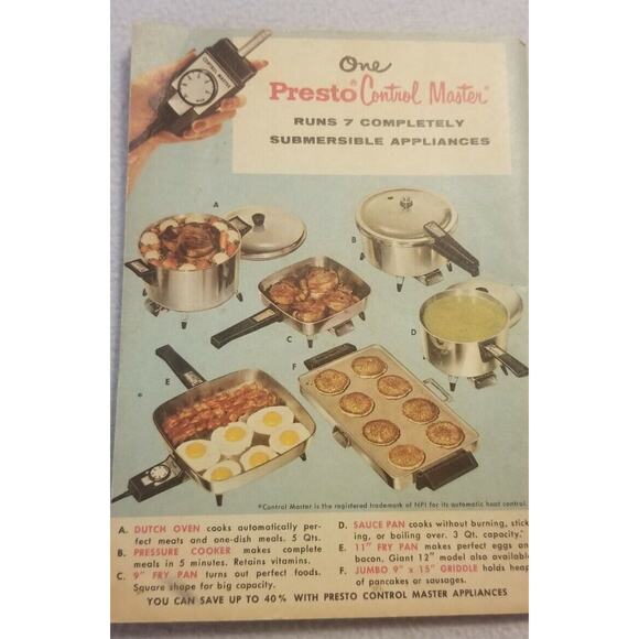 Lot Vintage 50's Advertising Kenmore Clean Home Drinkology Astrology Presto Cook - Picture 4 of 10